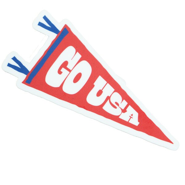 Go USA Pennant Sticker